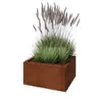 Cortenstaal plantenbak Texas 60x50 cm