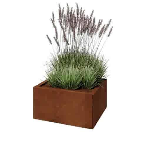 Cortenstaal plantenbak Texas 60x50 cm