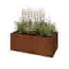 Cortenstaal plantenbak Texas 80x40 cm