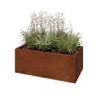Cortenstaal plantenbak Texas 80x40 cm