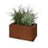 Cortenstaal plantenbak Texas 60x30 cm