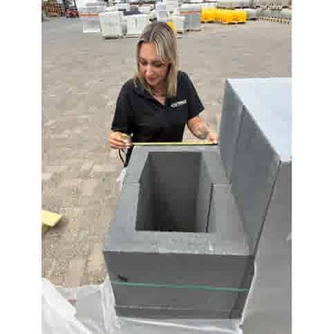 U element beton 30x30x40 antraciet