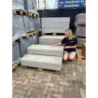 Betonnen traptreden 20x40x120 cm grijs Oud Hollands