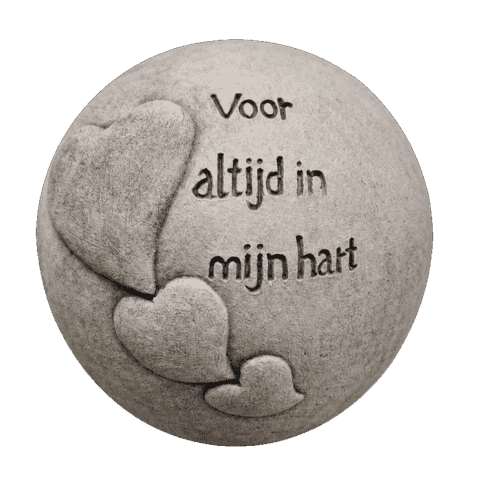 Bol met tekst Ã˜12 cm