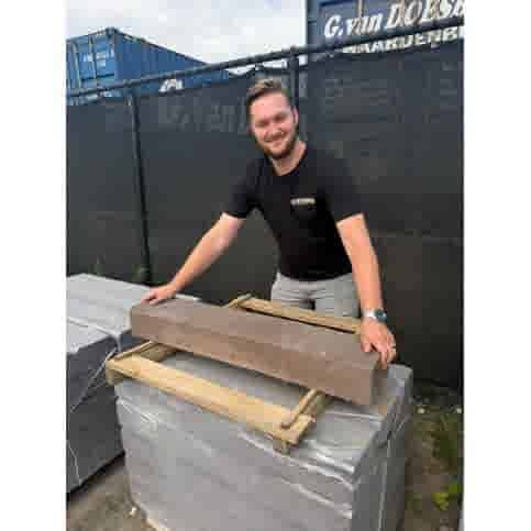 Betonbielzen 100x20x12 bruin