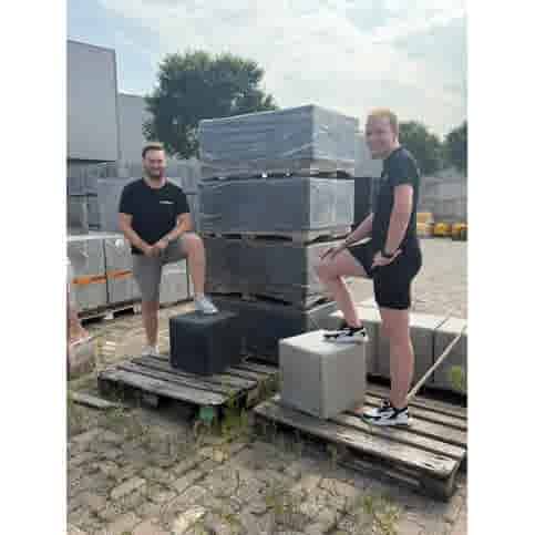 Kubus antraciet beton 40 cm