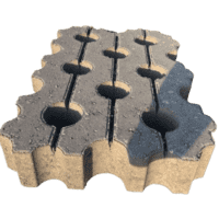 Grasbetontegels 40x60x10 cm – Vlak
