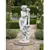 Bloemhoudende vrouw elegant 140 cm