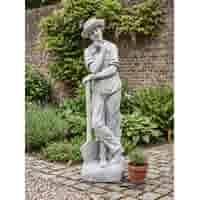 Dromerige tuinman met schop 140 cm