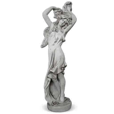 Betonnen tuinbeeld Dansende Vrouw met lang haar 156 cm