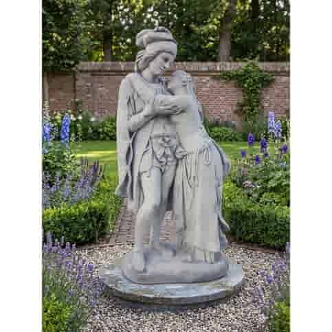 Betonnen tuinbeeld Romantisch Liefdeskoppel 140 cm hoog