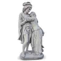Betonnen tuinbeeld Romantisch Liefdeskoppel 140 cm hoog Betonnen tuinbeeld Romantisch Liefdeskoppel 140 cm hoog