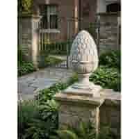 Decoratieve Dennenappel Finial van Beton 54 cm