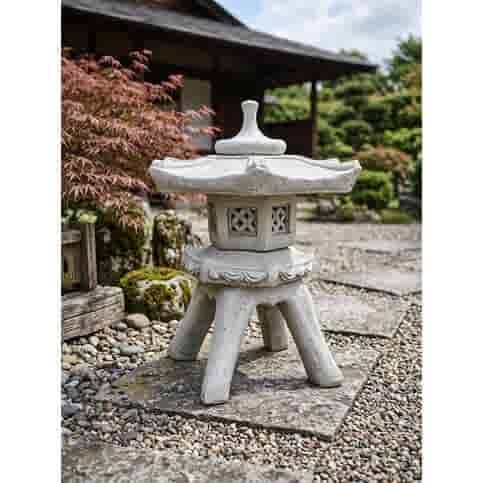 Authentieke Japanse tuinlamp van beton 75 cm