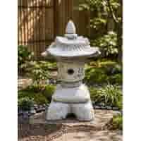 Japanse tuinlamp met tekens 45 cm
