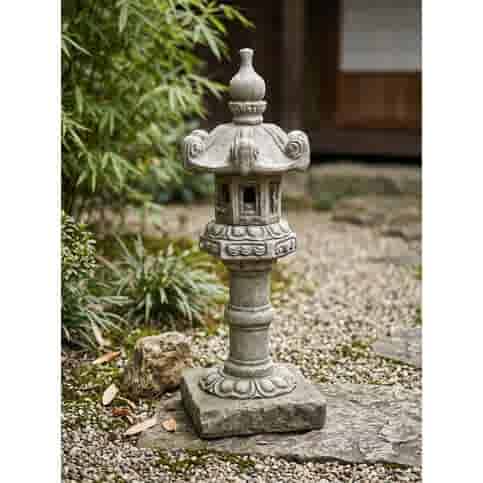 Klassieke sierlijke tuinlamp beton 84 cm