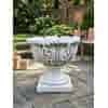 Decoratieve betonnen bloempot met bloemmotief 32 cm