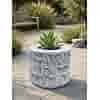 Betonnen plantenbak met bladmotief 35 cm