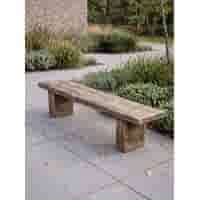 Stonewood bank 200 cm - Beton met houtlook