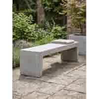 Tuinbank beton 150 cm licht antraciet