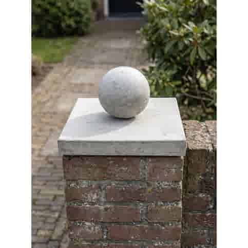 Paalmutsen vlak 33x33 cm met een bol van 14 cm