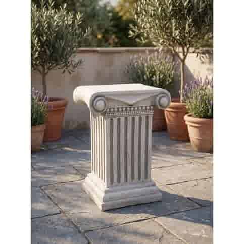 Klassieke zuilvoet middel - Betonnen sokkel voor ornamenten 39 cm