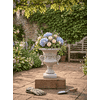 Betonnen bloempot met bloemmotief 30 cm