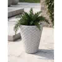 Gevlochten bloempot middel 46 cm