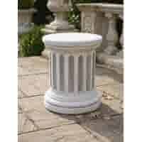Klassieke zuilvoet rond klein beton 39 cm