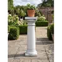 Sierlijke tuinzuil van beton - 80 cm hoog