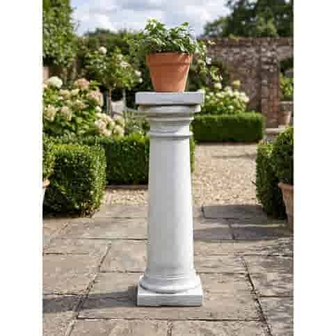Sierlijke tuinzuil van beton - 80 cm hoog