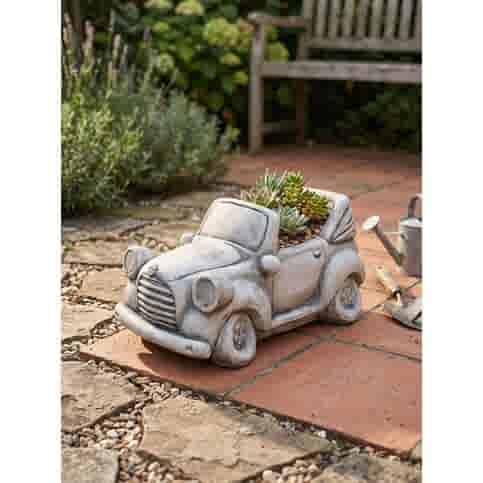 Betonnen plantenbak in oldtimer vorm H22 cm