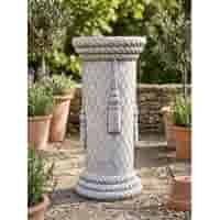 Decoratieve betonnen sokkel met touw 59 cm