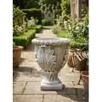 Decoratieve betonnen bloempot met bloempatronen 75cm
