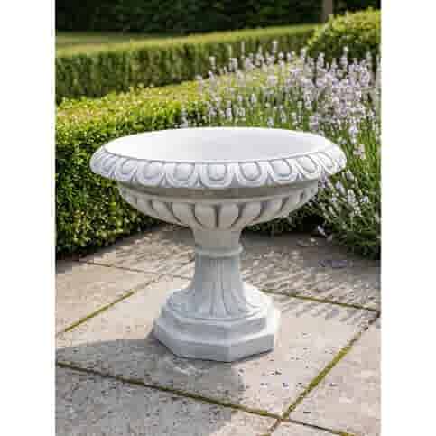 Grote betonnen bloempot rond 80 cm