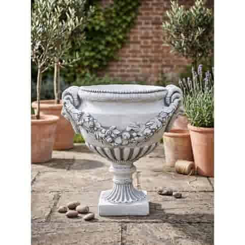 Rustieke Landelijke Bloempot van Beton 51 cm
