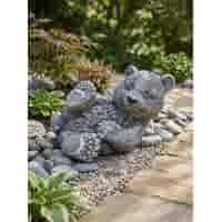 Betonnen pandabeer tuinbeeld H30 cm