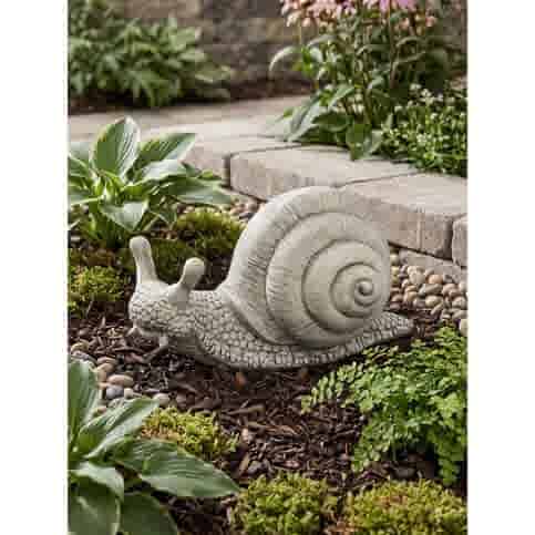 Groot betonnen slak tuinbeeld H27 cm
