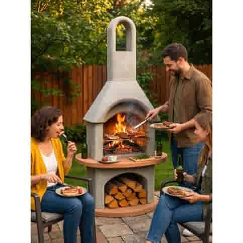 Carmen Betonnen BBQ Tuinhaard