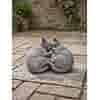 Slapende katten beeld H14 cm