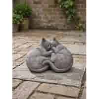 Slapende katten beeld H14 cm