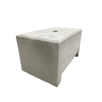 Ballastblok grijs met lepelgaten 80x50 cm en 45cm hoog M16 en gat