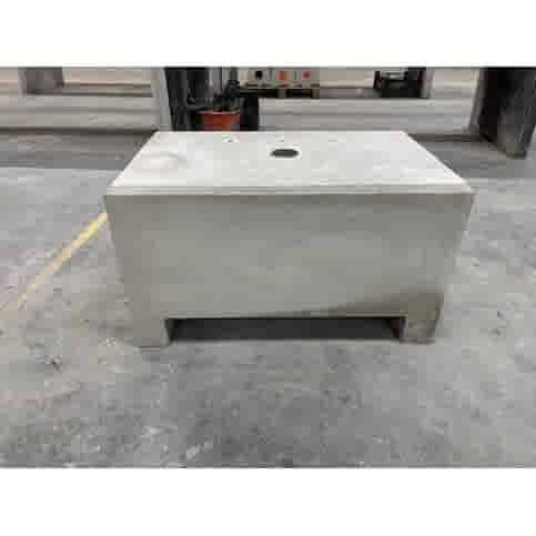 Ballastblok grijs met lepelgaten 80x50 cm en 45cm hoog M16 en gat