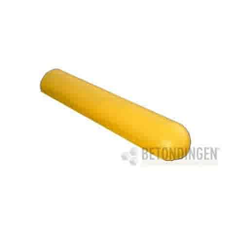 Varkensrug beton 1 kant rond en 1 kant recht geel